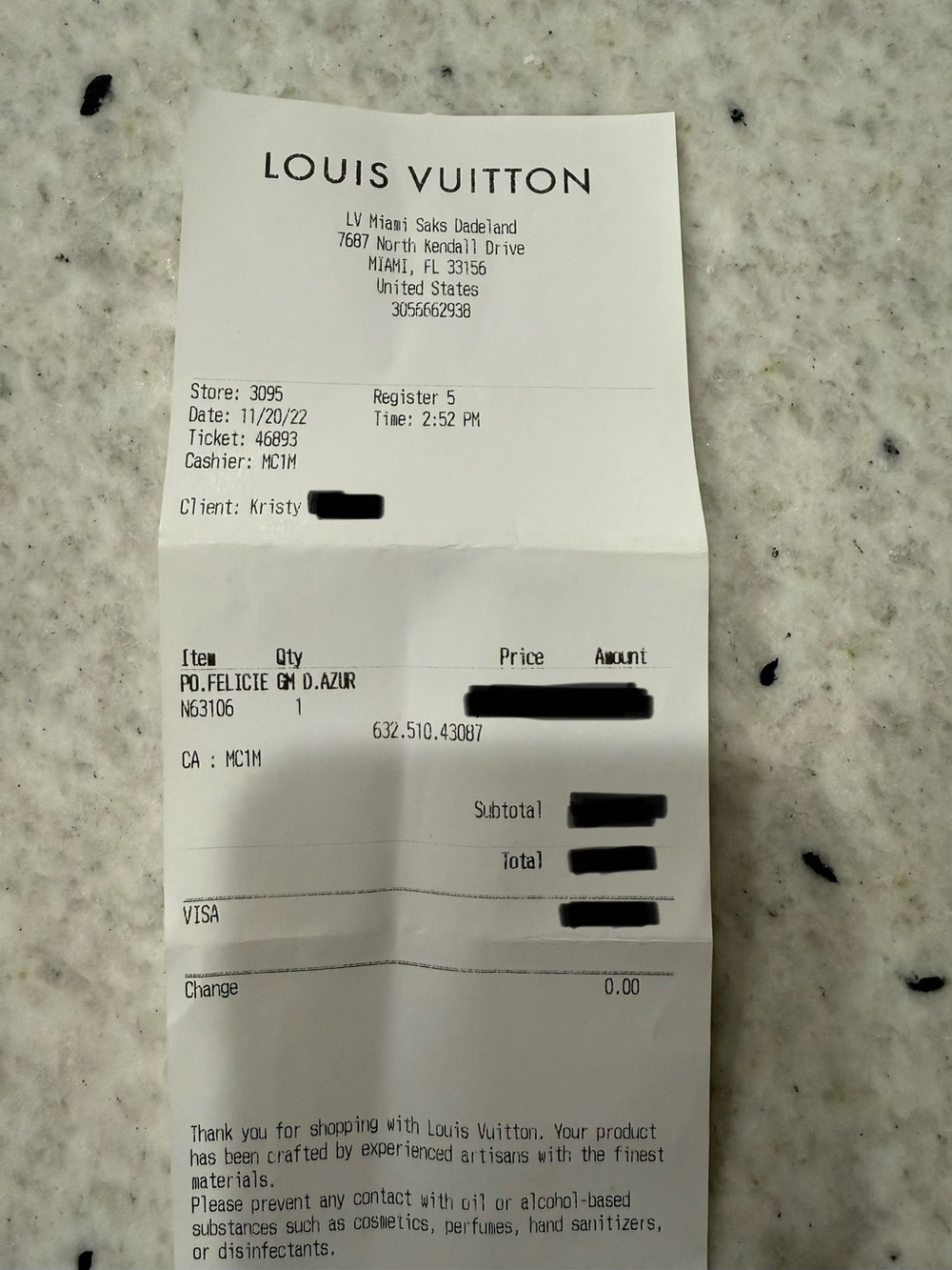 Louis Vuitton Damier Azur Felicie - Picture 13 of 13